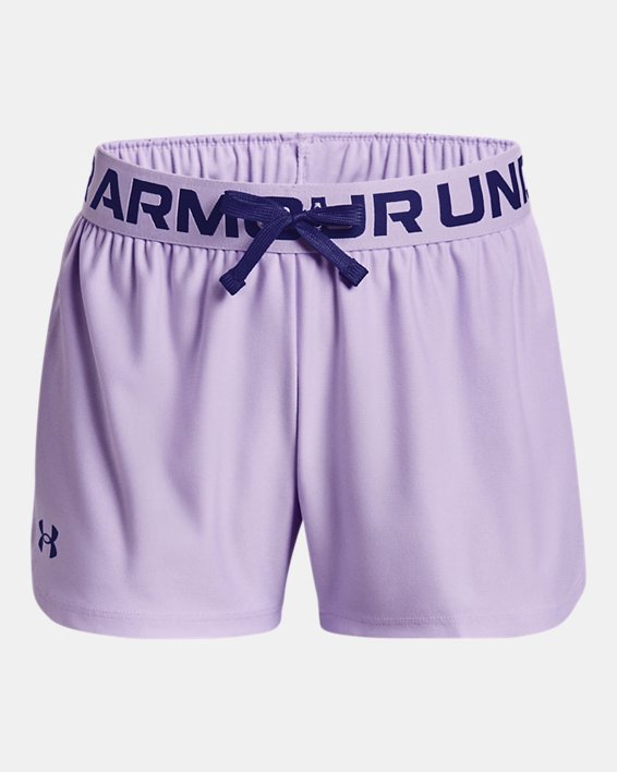 Girls' UA Play Up Shorts, Purple, pdpMainDesktop image number 0